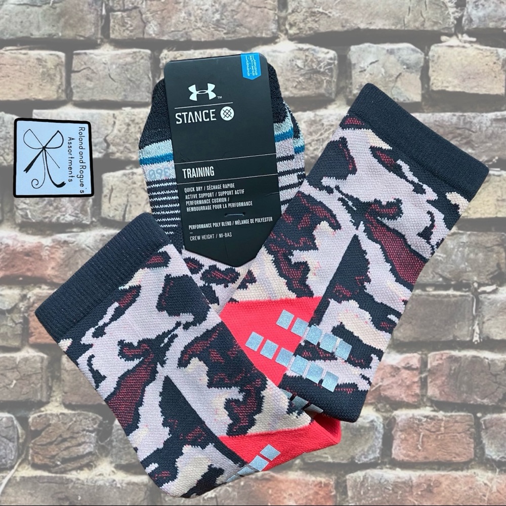 SOLD Stance x Under Armour Train Socks Men's Sz L - Picture 1 of 6